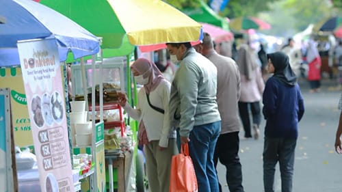 ilustrasi penjual takjil