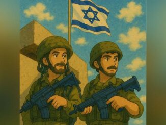 Foto militer Israel yang diedit dengan desain ala Studio Ghibli. X/Israel Defense Forces