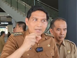 Bupati Indramayu Lucky Hakim memberikan keterangan tentang liburan bersama keluarga di Jepang, Selasa (8/4/2025). (Instagram)