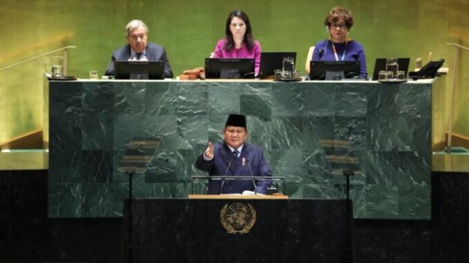 Pernyataan Prabowo di PBB dan Implikasi Baru Diplomasi Indonesia dalam Konflik Palestina-Israel Pernyataan Prabowo di PBB dan Implikasi Baru Diplomasi Indonesia dalam Konflik Palestina-Israel