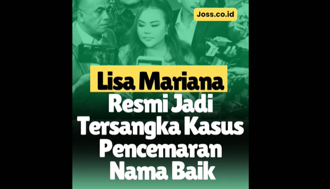 Lisa Mariana Resmi Jadi Tersangka Kasus Pencemaran Nama Baik Ridwan Kamil