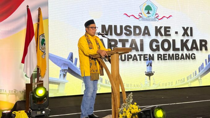 Musda XI Golkar Rembang: Mohammad Saleh Serukan Persatuan dan Regenerasi Kader