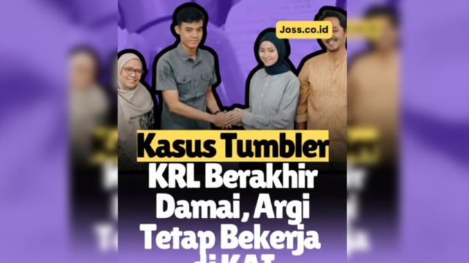 KAI Pastikan Argi Tetap Bekerja Usai Kasus Tumbler Hilang