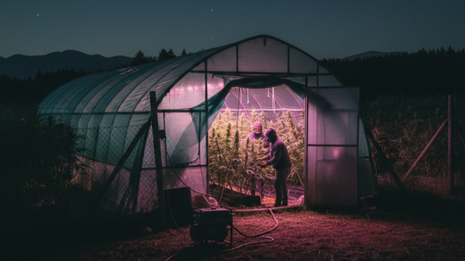 greenhouse pertanian ganja