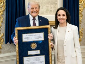 Maria Corina Machado Serahkan Medali Nobel ke Donald Trump