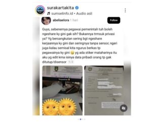 Kasus viral pegawai Pemkot Solo yang sebar data pribadi Rio Haryanto ke media sosial berujung sidang disiplin. Sanksi sudah direkomendasikan dan tinggal menunggu keputusan Wali Kota.