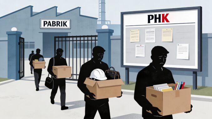 Produsen Mie Sedaap di Gresik klarifikasi isu penyesuaian tenaga kerja jelang Lebaran, sementara DPR memastikan perusahaan menyetop PHK