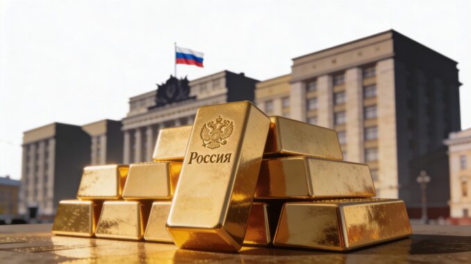 Rusia Jual 300.000 Ons Emas, Cadangan Naik 23%