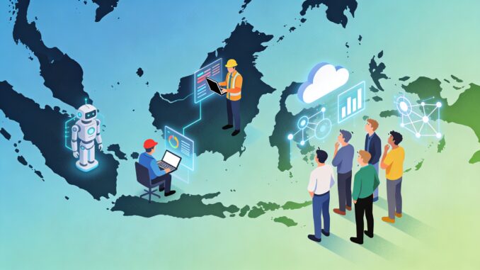 Indonesia berada di peringkat 80 Global Talent Competitiveness Index (GTCI) 2025. Skor SDM nasional tertinggal, terutama soal adaptasi teknologi, meski talenta AI dinilai menonjol.