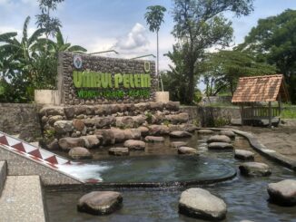 Objek wisata air Umbul Pelem di Desa Wunut, Kecamatan Tulung, Klaten, Jawa Tengah