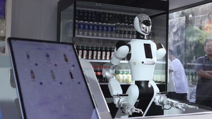 China menguji toko Galbot G-1, robot humanoid yang melayani pelanggan tanpa kasir manusia dan memicu kekhawatiran masa depan pekerja ritel di era AI.