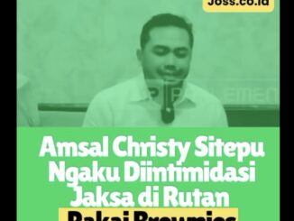 Kasus videografer Amsal Sitepu makin sorotan. Ia mengaku diintimidasi jaksa dengan brownies di rutan saat ditahan terkait video profil desa di Karo.