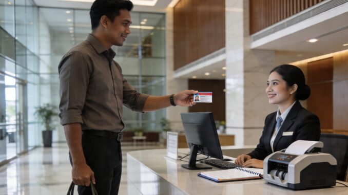 Kebiasaan menyerahkan KTP saat masuk gedung berpotensi melanggar UU Perlindungan Data Pribadi. Simak penjelasan ahli dan risikonya. Kebiasaan menyerahkan KTP saat masuk gedung berpotensi melanggar UU Perlindungan Data Pribadi. Simak penjelasan ahli dan risikonya.