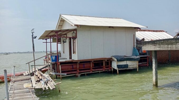 Pemprov Jateng bangun 20 rumah apung untuk warga terdampak rob di Demak tahun 2026 sebagai solusi hunian aman dan adaptif di wilayah pesisir. Pemprov Jateng bangun 20 rumah apung untuk warga terdampak rob di Demak tahun 2026 sebagai solusi hunian aman dan adaptif di wilayah pesisir.