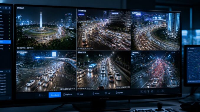 Ilustrasi, CCTV Online Jakarta Pusat dipastikan tetap normal oleh Pemprov DKI Jakarta. Gangguan akses hanya terjadi pada platform pihak ketiga, bukan sistem resmi.