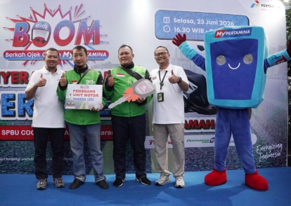 Lima ojol Jateng dan DIY raih Yamaha Lexi dari Program BOOM MyPertamina. Simak cara ikut dan peluang menang periode berikutnya.