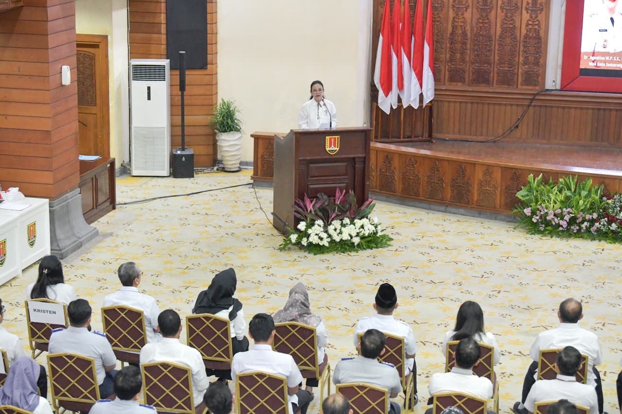 Wali Kota Agustina Wilujeng lantik dan rotasi 47 pejabat Pemkot Semarang untuk perkuat birokrasi jelang MTQ Nasional 2026.