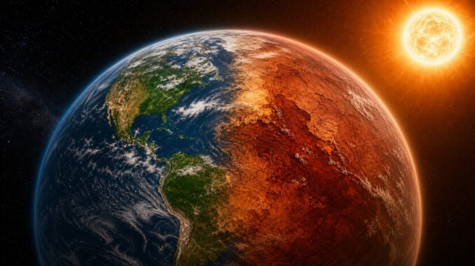 Ilustrasi, Studi terbaru mengungkap umur kehidupan Bumi bisa bertahan hingga 1,8 miliar tahun sebelum Matahari mengakhiri kelayakhunian planet ini.