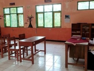 Suasana sepi di SDN 2 Salakaria Ciamis saat PPDB 2026/2027 karena hanya menerima satu murid baru.