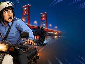 Ilustrasi polisi jadi ojek pangkalan yang menjadi korban pembegalan di Palembang.