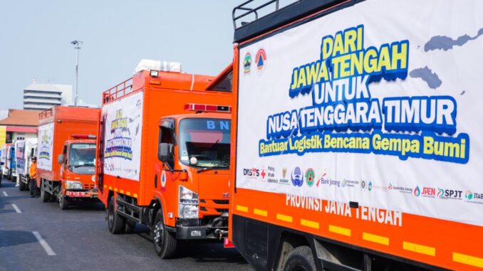 Pemprov Jateng berangkatkan 16 personel dan ribuan paket bantuan logistik untuk korban gempa NTT. Ahmad Luthfi minta tim pastikan bantuan tepat sasaran.