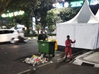 Wali Kota Semarang Agustina Wilujeng pastikan Simpang Lima bersih usai pembukaan MTQ Nasional XXXI 2026. Puluhan petugas dan armada sampah dikerahkan.
