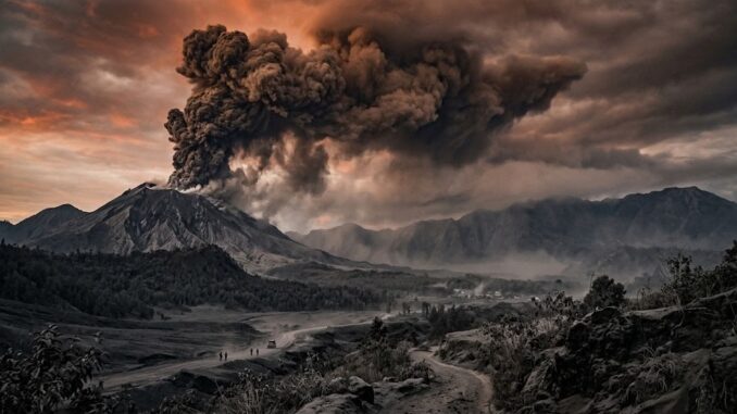 Ilustrasi, Pantauan BMKG per Kamis (10/9/2026) mencatat sebaran debu vulkanik Gunung Dukono dan Ibu masih aktif, sementara Anak Krakatau dan Lewotolo mereda.
