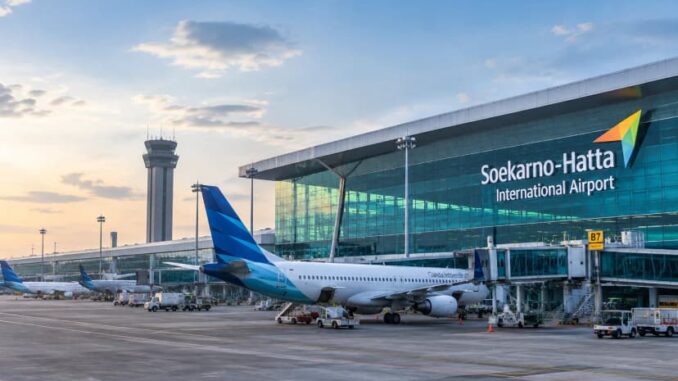 bandara Soekarno-Hatta, resmi beroperasi kembali pascapenutupan akibat abu vulkanik Gunung Anak Krakatau.