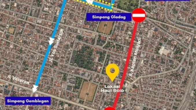 rekayasa lalu lintas Haul Solo ke-115 pada 2–4 Oktober 2026. Ada penutupan Jalan Kapten Mulyadi, pengalihan arus kendaraan, dan penundaan CFD Solo.