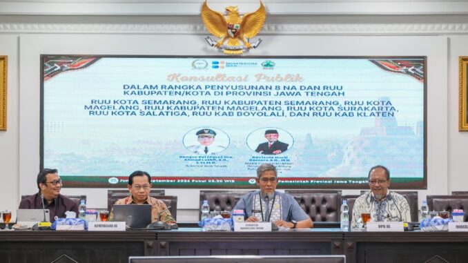 Sekda Jateng Sumarno mengusulkan penyusunan RUU Kabupaten/Kota memperhatikan karakteristik khas dan potensi tiap daerah demi regulasi yang optimal.