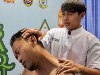 Dinsos Jateng hadirkan layanan pijat terapis netra untuk memulihkan kebugaran kafilah MTQ Nasional XXXI 2026 sekaligus wujud pemberdayaan difabel.