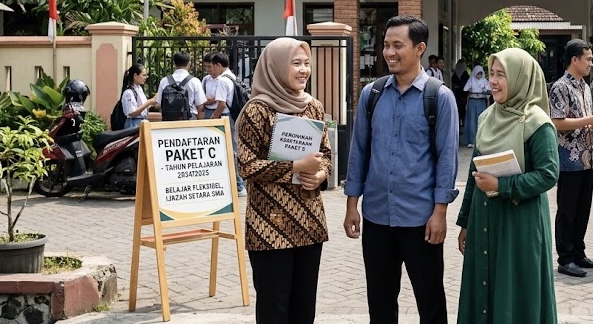 Ilustrasi, Ingin lulusan setara SMA? Cek syarat lengkap, cara daftar Paket C 2026, hingga panduan belajar seTARA Daring secara fleksibel melalui PKBM atau SKB resmi.