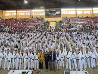 Pengkab TI Kendal menggelar UKT Periode 3 Tahun 2026 berbasis platform digital TIBER. Sebanyak 717 taekwondoin diuji kemampuan teknik dan mentalnya.
