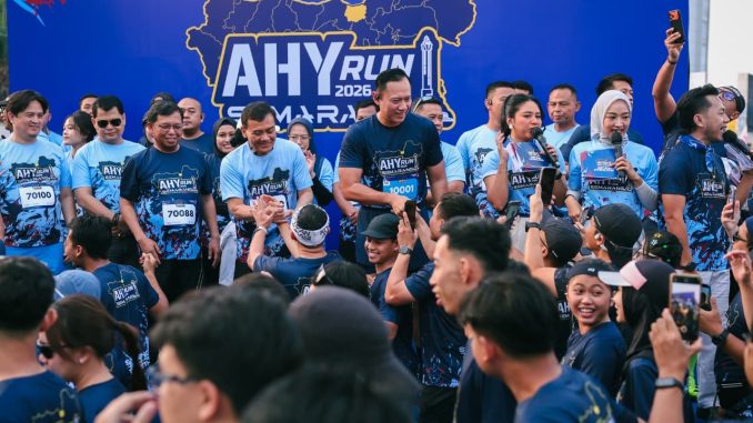 AHY Run 2026 di Semarang diikuti 5.500 pelari, termasuk Menko AHY dan Gubernur Jateng. Ajang ini sukses dongkrak sport tourism di Jawa Tengah! AHY Run 2026 di Semarang diikuti 5.500 pelari, termasuk Menko AHY dan Gubernur Jateng. Ajang ini sukses dongkrak sport tourism di Jawa Tengah!