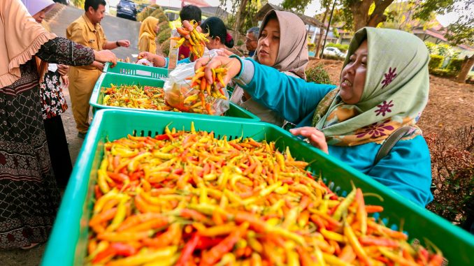 Guna tekan inflasi Jawa Tengah, Pemprov Jateng dan BI menggelar gerakan pangan murah serta menyalurkan bantuan untuk menjaga stabilitas harga pangan.